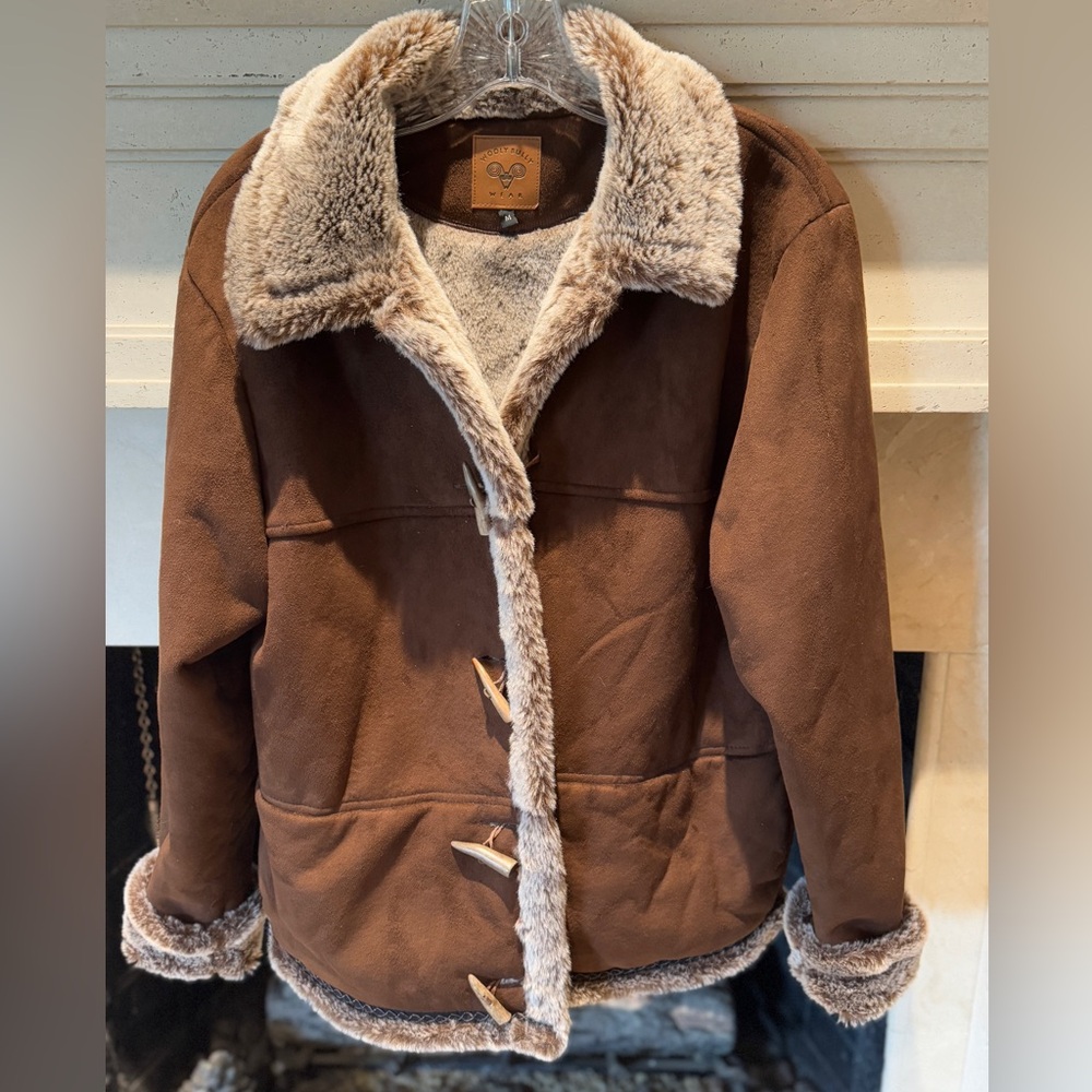 Wooly Bully Microsuede & Faux Fur Jacket